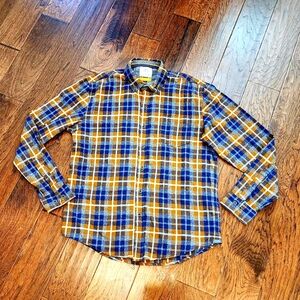 MBX plaid button-down shirt